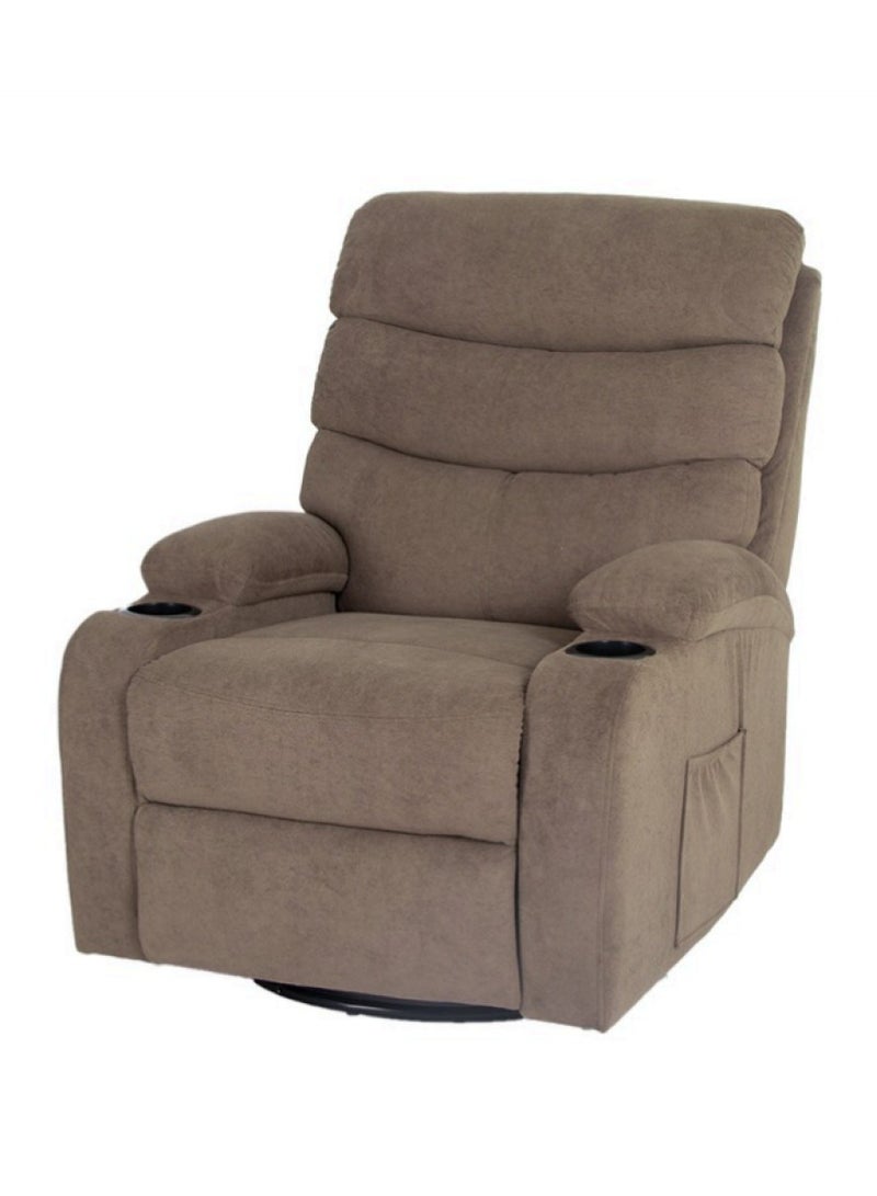 NZONE STORE Brown Rocking and Swivel Recliner Chair - Comfortable and Luxurious Design - Image 2