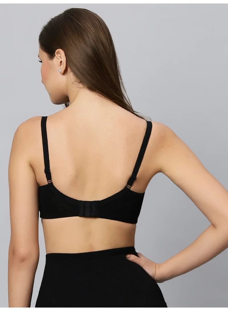 TUMMY TUMMY Bamboo Cotton Non-Padded Wired free Bra Pack of 3