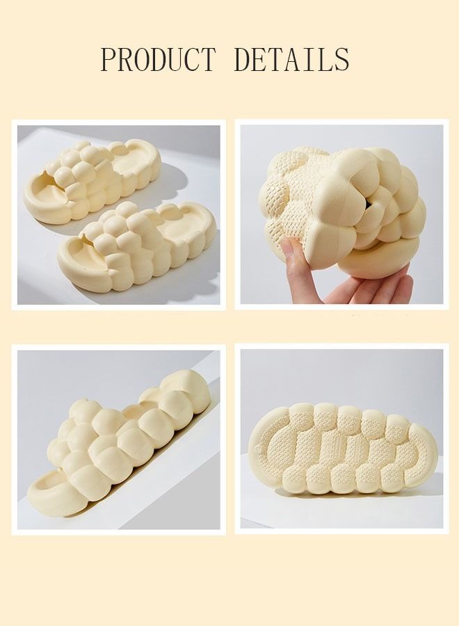 DUNISO Slippers for Women Quick Drying Slide Sandal with Thick Sole Non-Slip Soft Shower Slippers Open Toe Spa Bath Pool Gym House Sandals for Indoor & Outdoor - Image 4