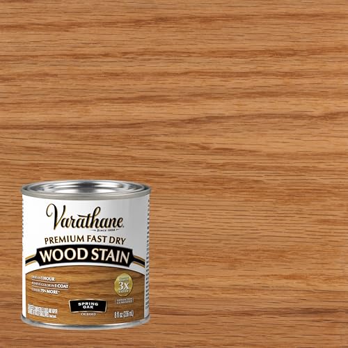 VARATHANE Rust-Oleum Varathane 262023 Premium Fast Dry Wood Stain, Spring Oak, (Half Pint/236ml) - Image 2