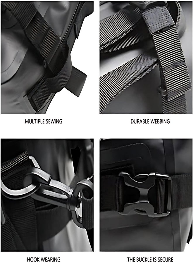 GION Waterproof Tail Bag - Roll-Top Bag with Compression Straps, Secure Buckle System, and 8L Capacity for Everyday Outdoor Use - Military-Style Dry Bag (1Pcs) - Image 5