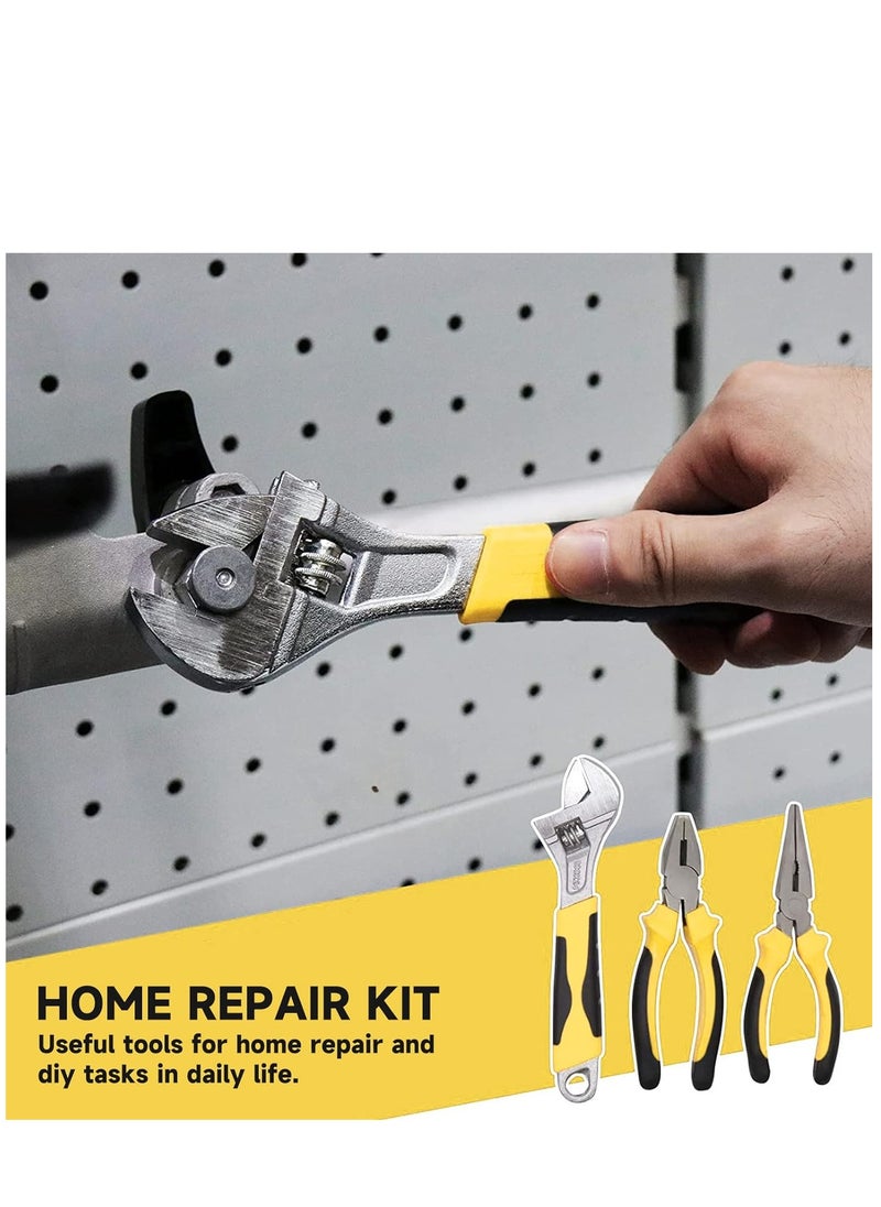 110 Piece Socket Wrench Household Repair Tool Combination Package, Mixed Tool Set Hand Tool Kit with Plastic Toolbox Storage Case