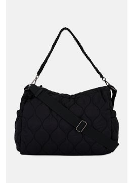 Women Quilted Shoulder Bag 26 H x 36 L x 12 W Cm, Black - pzsku/Z7385182F0F186C9E308CZ/45/_/1737728168/3c1527a4-5be0-47a9-a755-308d6cdf532e