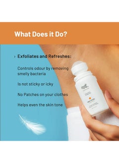 Chemist at Play Underarm Rollon With 5% Lactic Acid 1% Mandelic Acidprevents Odour Brightens Skin & Exfoliates Underarmfragrancefree For Sensitive Skinalcohol & Aluminium Free1.3 Ounce  - Image 2