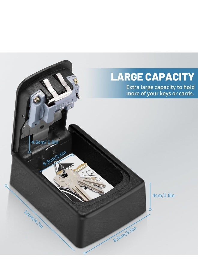 FLOWING Key Lock Box for Outside - Sturdy and Durable Lock Box for House Key,Key Capacity Lockbox for Keys Outdoor,Waterproof Emergency Spare Key Lockbox with Resettable Code for Home - Image 4