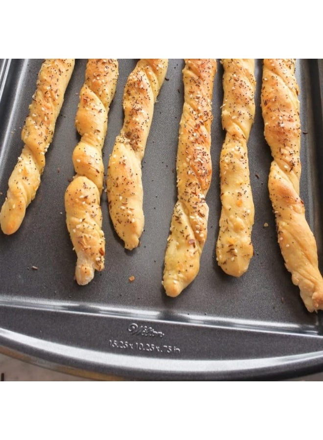 Wilton صينية خبز متوسطة غير لاصقة من ويلتون أدفانس سيلكت بريميوم، 15.25 × 10.25 إنش - Image 3