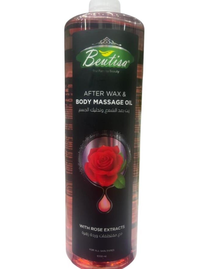 BEUTISA After Wax & Body Massage Oil With Rose Extracts 1000 ml