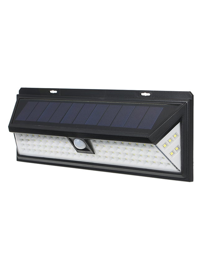 مصباح حائط يعمل بالطاقة الشمسية ومزود بجهاز استشعار للحركة PIR مكون من 90 مصباح LED وب3 وضعيات إضاءة أسود 31.5 X 11.5 X 5.7سم - Image 1