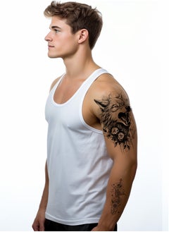 SYNSYB Waterproof & Long-Lasting Black Temporary Tattoos - 30 Sheets of Animal & Floral Designs for Men and Women  - Image 4
