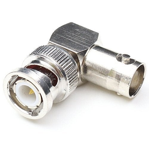 ANHAN BNC Male to Female Right Angle Connectors, Coax Cable Adapters, 90 Degree RF Coaxial Connector for CCTV (2 Packs) - Image 3