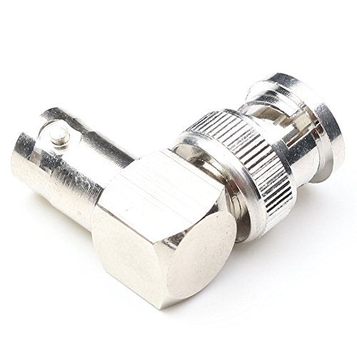 ANHAN BNC Male to Female Right Angle Connectors, Coax Cable Adapters, 90 Degree RF Coaxial Connector for CCTV (2 Packs) - Image 4