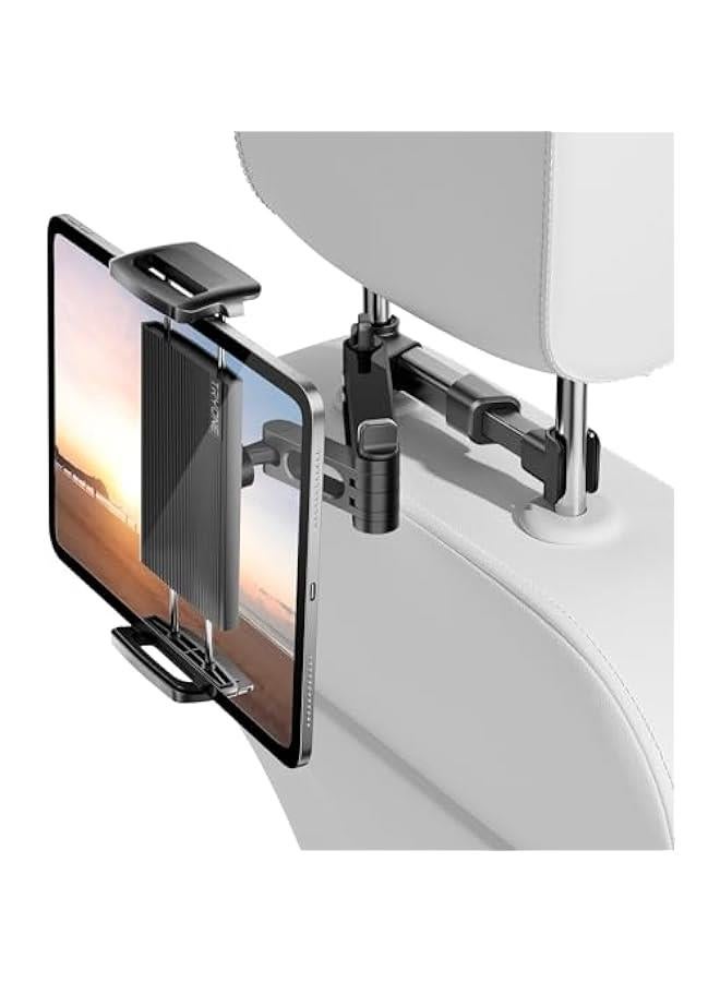 Generic Car Headrest Tablet Holder Mount Stretchable Backseat Tablets Stand for Kids, Car Seat Mounts Compatible with iPad Pro 12.9 Air Mini, iPhone, Galaxy Tab, Switch, All 4.7-12.9 Screen Devices  - Image 1