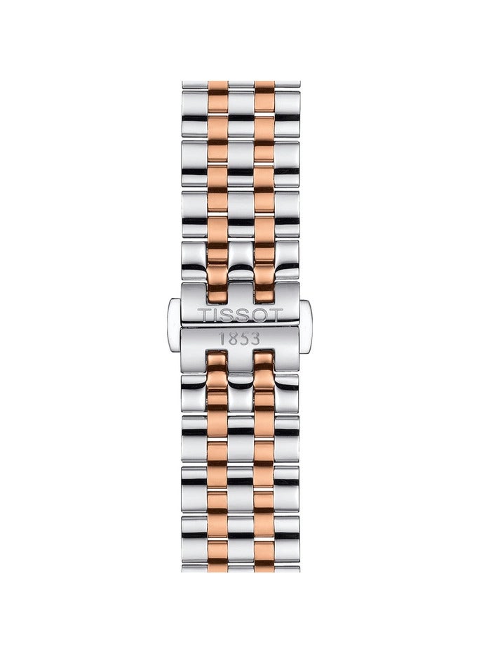 TISSOT Men's Carson Premium Chronograph White Dial Two Tone Steel Strap Watch T122.417.22.011.00  - Image 4