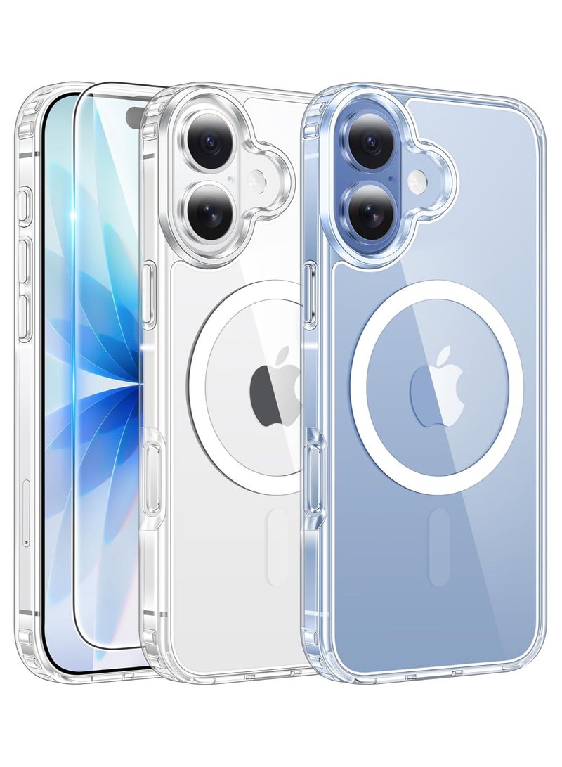 نفس Magsafe Case for iPhone 17, Non-Yellowing Shockproof Phone Bumper Cover, Anti-Scratch Clear Back (Clear) - Image 1