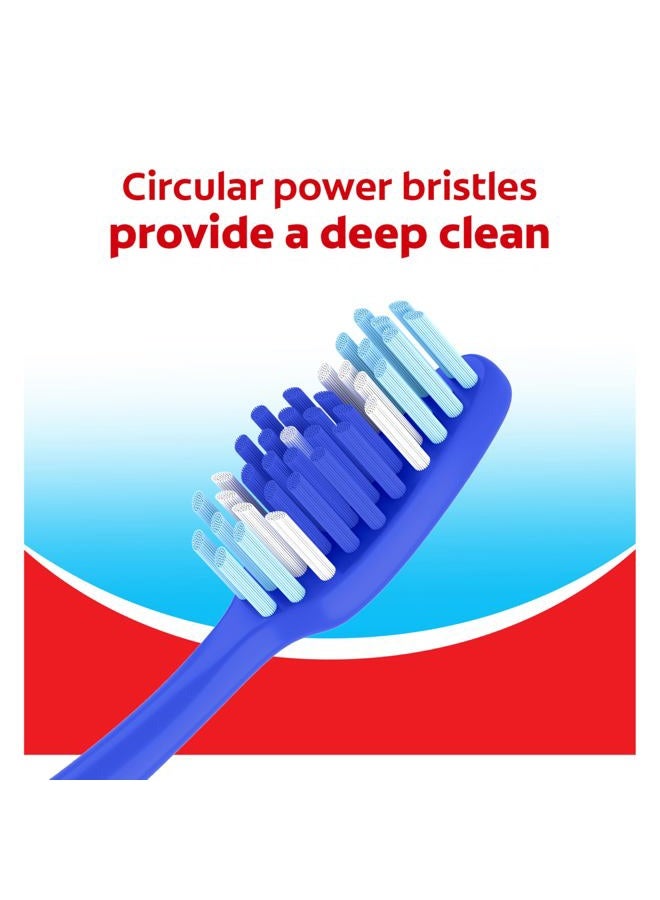Colgate Extra Clean Toothbrush, Medium Toothbrush for Adults, 6 Pack - Image 5