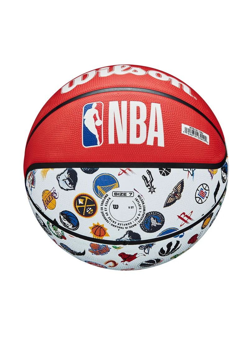 Wilson NBA Basketball All Teams - Size 7 for +12 years old and Adults - Red/ White/ Blue
