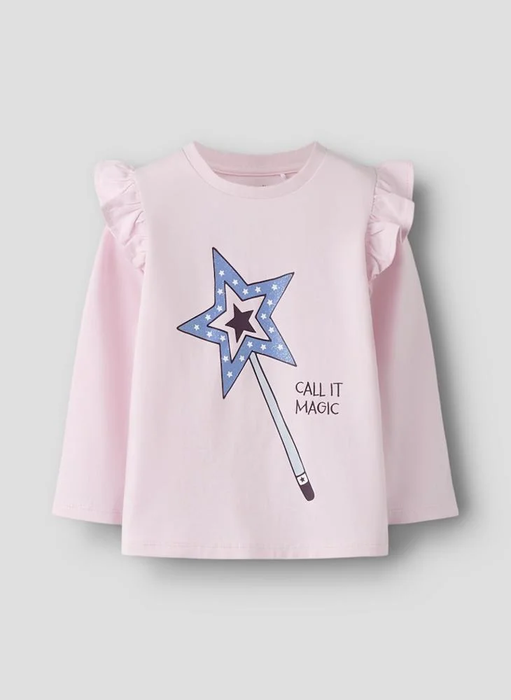 نيم ات تيشيرت أطفال بأكمام طويلة ورسومات