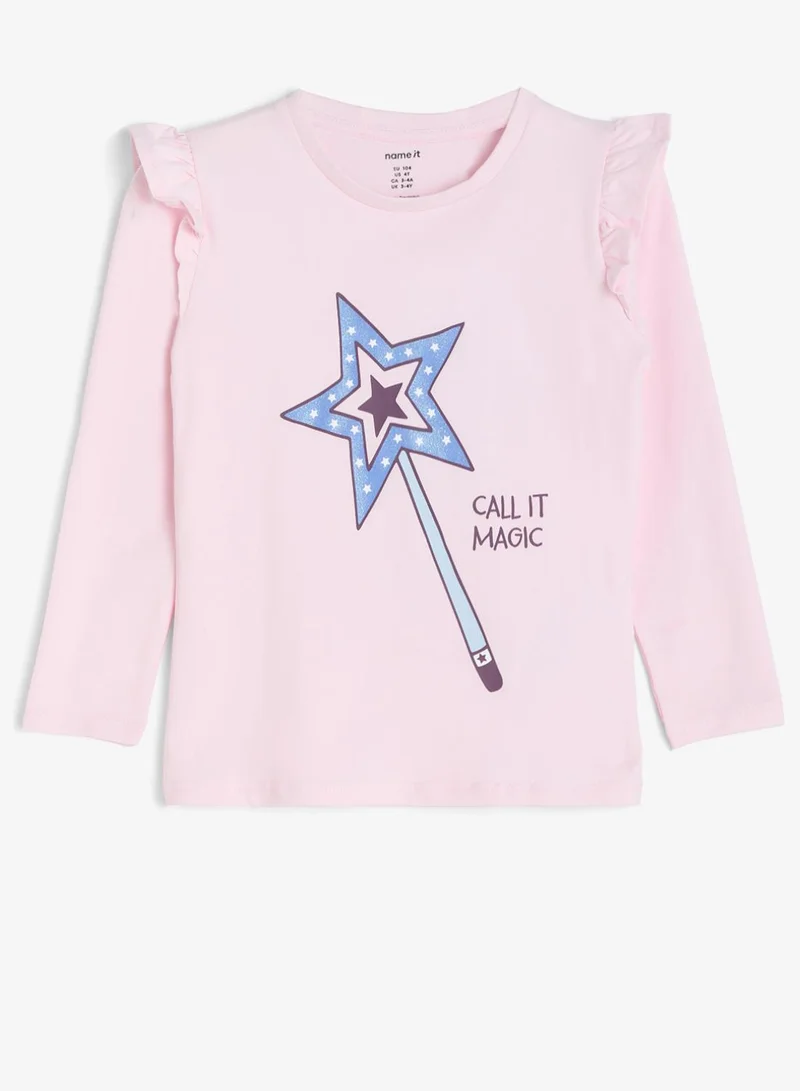 نيم ات تيشيرت أطفال بأكمام طويلة ورسومات