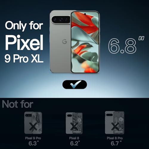 JETech Case for Google Pixel 9 Pro XL 2024, Non-Yellowing Shockproof Bumper Protective Phone Cover, Anti-Scratch Hard PC Back (Hazel) - Image 2