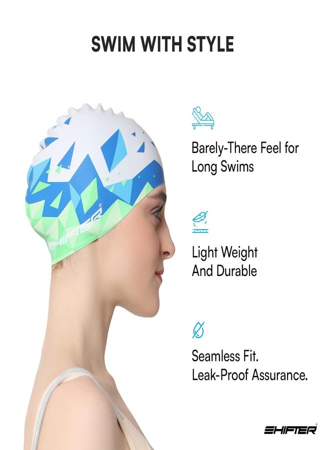 Shifter Silicone Swimming Cap for Men & Women | Unisex Swim Cap for Long Hair | Lightweight, Leak-Proof & Tear-Resistant | Premium Swimming Accessories for Adults - Image 5