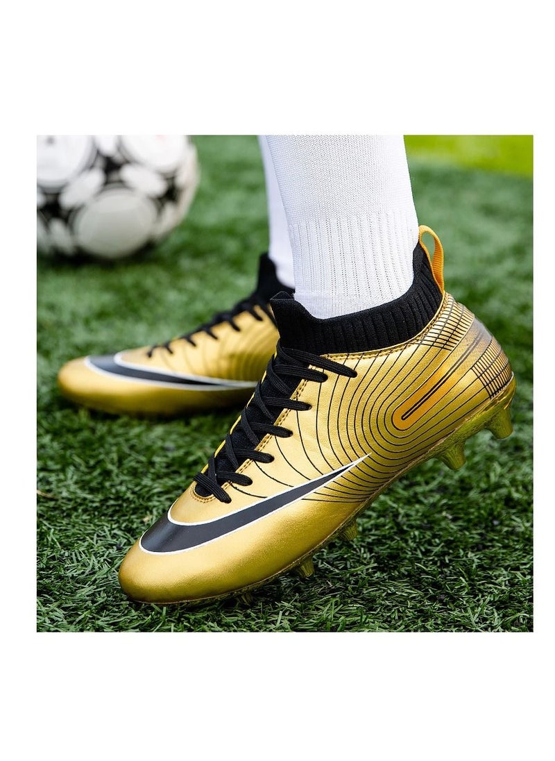 Furtey - Men's Football Soccer Shoes Football Boots Professional Training Turf Mens Outdoor Indoor Sports Athletic Big Boy's Sneaker - Image 1