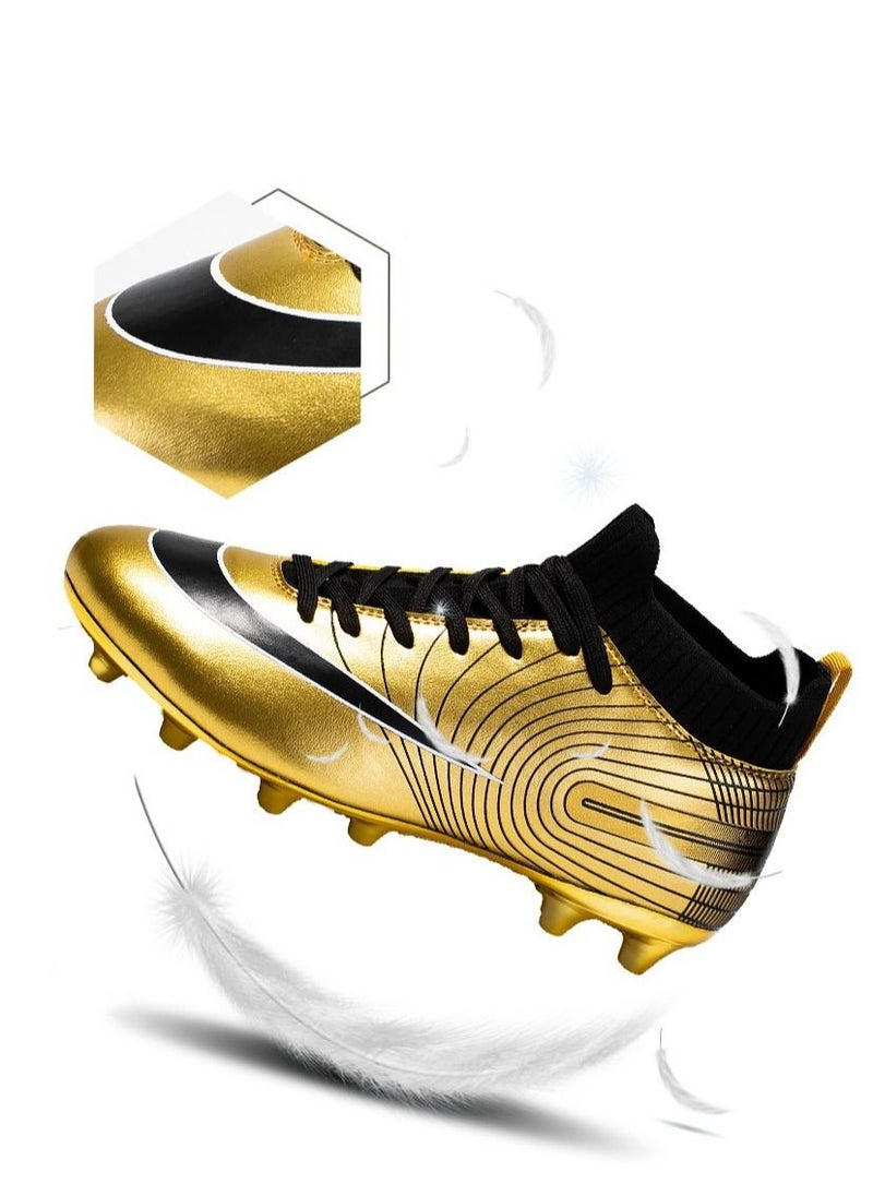 Furtey - Men's Football Soccer Shoes Football Boots Professional Training Turf Mens Outdoor Indoor Sports Athletic Big Boy's Sneaker - Image 1