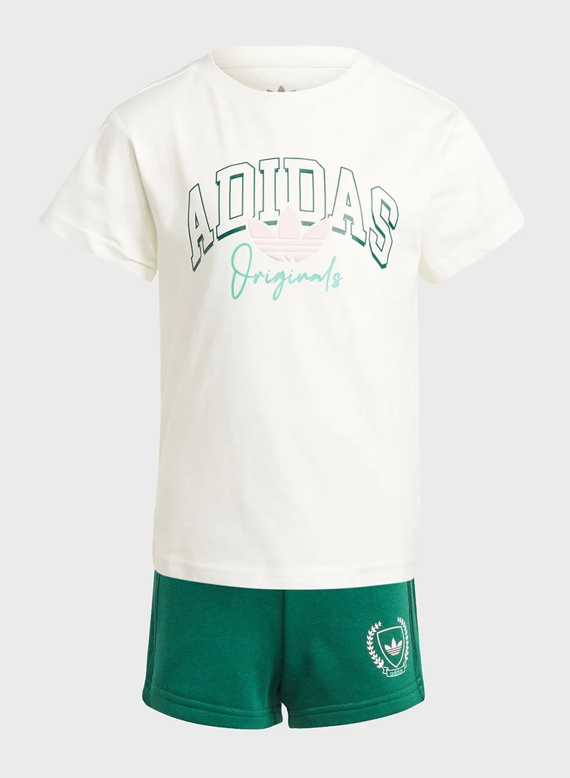 adidas Originals Kids Adicolor Shorts And T-Shirt Sets