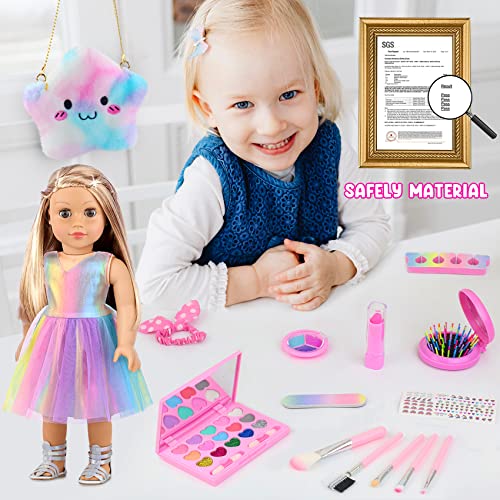 UNICORN ELEMENT 15 Pcs 18 Inch Doll Accessories - Dress with Makeup Set for Generation Dolls - Clothes and Accessories (Doll NOT Included) - Image 4