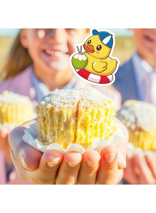 وولاين 1000 قطعة من ملصقات البط الصفراء اللطيفة المطاطية، ملصقات هدايا بطة صيفية مضحكة لحفلات أعياد الميلاد ومستلزمات زجاجات المياه ودفتر القصاصات - Image 5