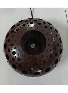 R.R.V. INTERNATIONAL RRV INTERNATIONAL Decorative Electric Moroccan StyleAroma Oil Burner Diffuser for Home Fragrance with 10ml Aroma Oil Brown_ R 1991  - Image 3