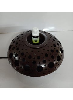 R.R.V. INTERNATIONAL RRV INTERNATIONAL Decorative Electric Moroccan StyleAroma Oil Burner Diffuser for Home Fragrance with 10ml Aroma Oil Brown_ R 1991  - Image 2