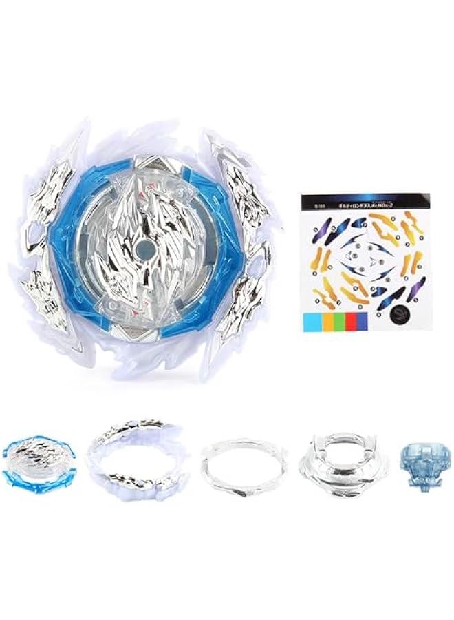 Battling Toys - Bey Burst Starter B-189 Guilty Longinus Kr Metal Destroy-2 Booster Gaming Tops Gyro Battle Top Spinning Toy Without String Launcher & Grip (B-189) - Image 2