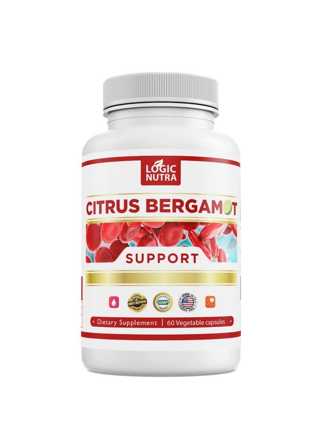 Logic Nutra Citrus Bergamot Complex 1000mg Serving (2 Caps) - Contains Citrus Bergamonte Extract 10:1 - Citrus Bergamia Patented Blend - Vegan and Non-GMO - 60 Capsules - Image 1