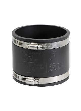 6I49 Flexible Pvc Coupling With Stainless Steel Clamps 4 Inch Black - pzsku/Z738616C8363A8A3BDED5Z/45/_/1711347714/7719c247-a5d7-41d8-99cd-03e3c832a4cb