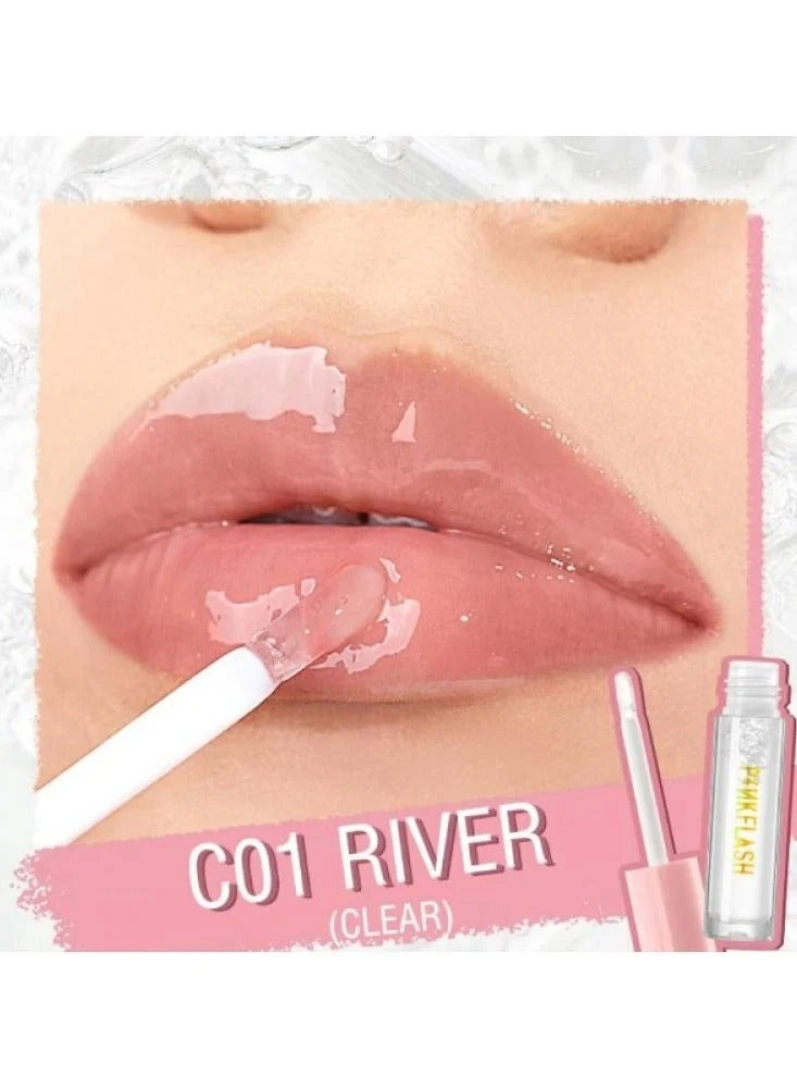 Pink Flash ملمع شفاه لامع يدوم طويلًا  PF-L02 - Image 1