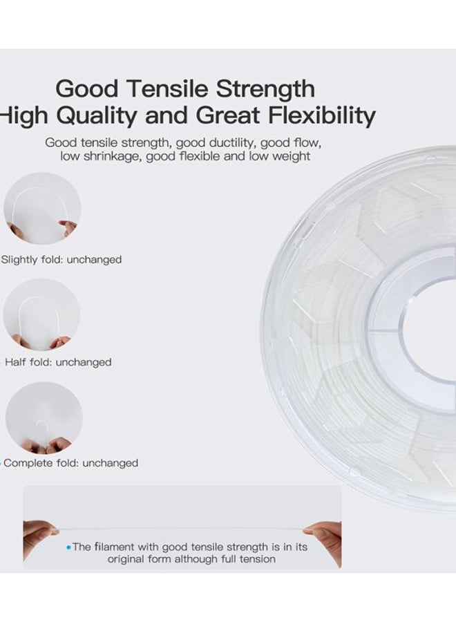 Creality 3D PLA 3D Printing Filament White - Image 2