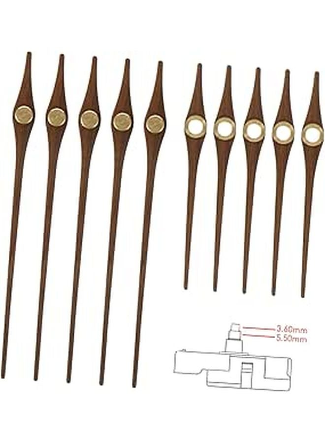 Durable Wooden Clock Hands Set of 5 for DIY Wall Clock Craft Decorations - Image 1