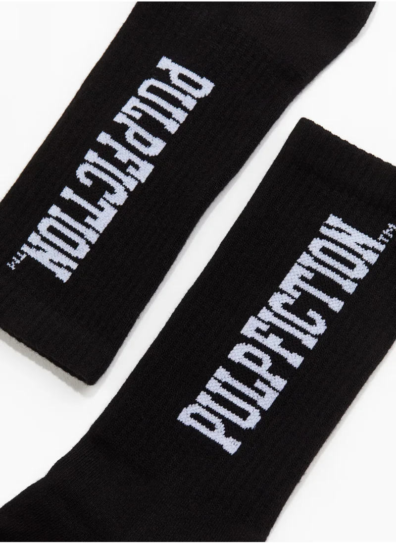 اتش اند ام Motif-Detail Socks
