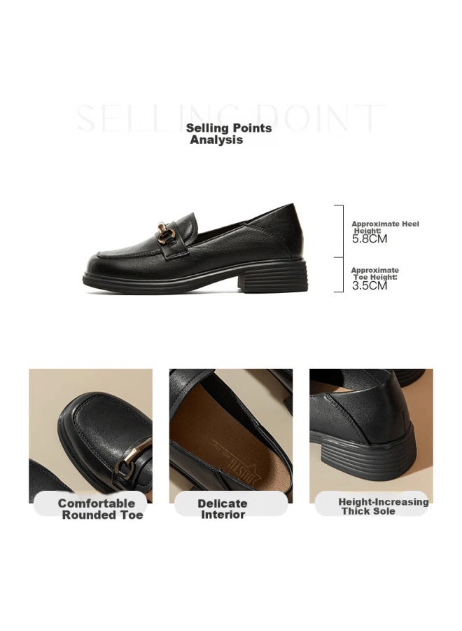 Dusto Women's Loafers Autumn New Bamboo Knot Decoration Vintage British Style Comfortable Casual Thick Sole Flats 0203
