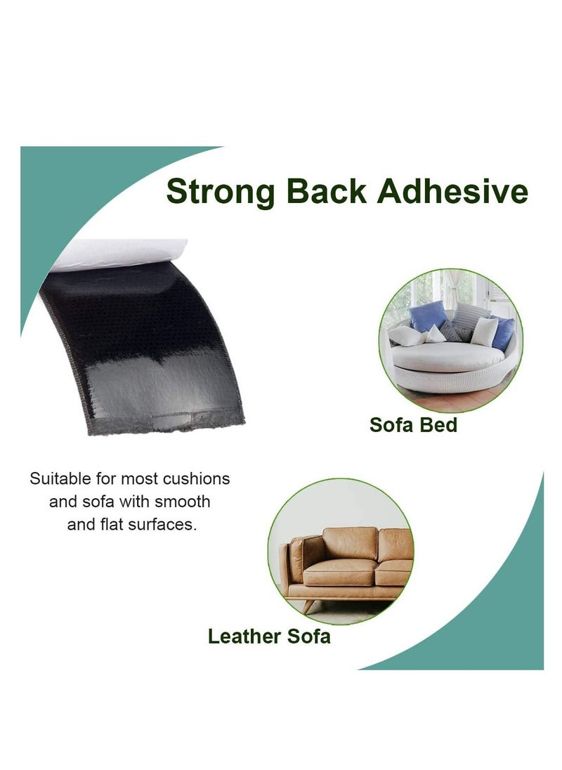 SYOSI - Couch Cushion Non Slip Pads to Keep Cushions from Sliding Hook and Loop Tape with Adhesive for Smooth Surfaces 2m Long 11cm Wide - Image 1