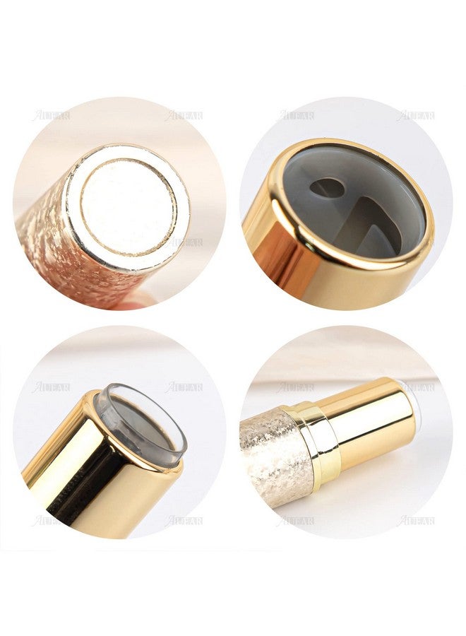 أوير حاوية أنابيب أحمر الشفاه الفارغة لبلسم الشفاه على شكل رصاصة لمرطب الشفاه الذي يمكنك صنعه بنفسك (عبوة ذهبية من 8 قطع) - Image 5