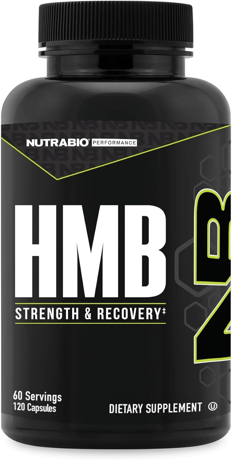 NutraBio HMB Supplement Amino Acid Hmb HMB Supplements for Men HMB 1000mg 120 Capsules - Image 1