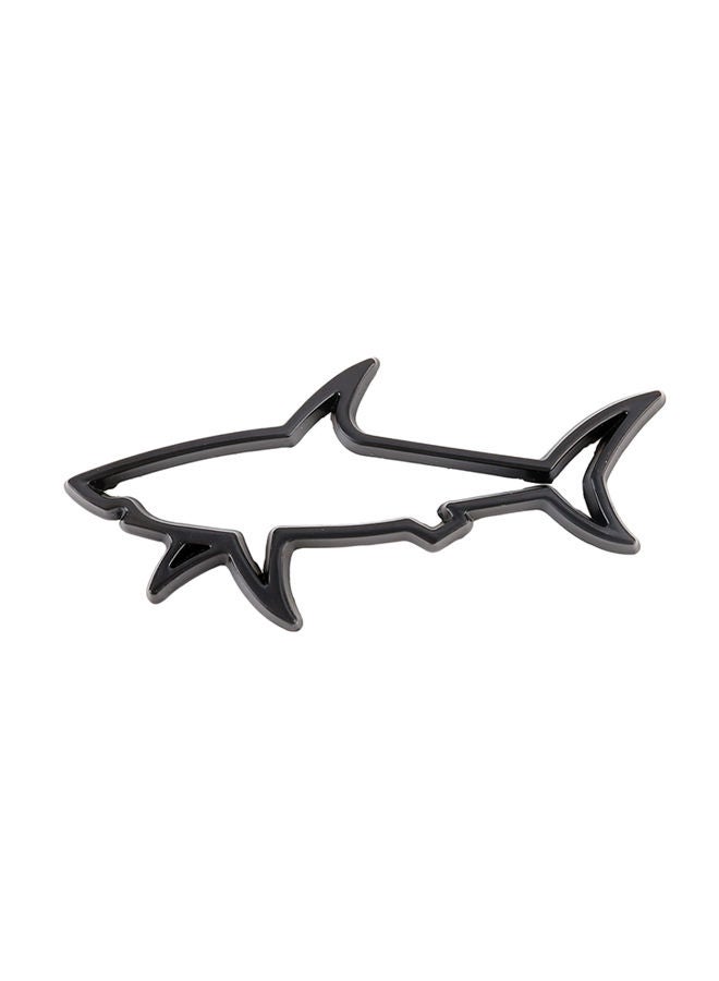 NIBEMINENT Shark Shape Car Metal Body Decorative Sticker - Image 1
