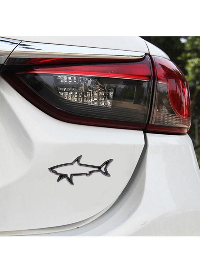 NIBEMINENT Shark Shape Car Metal Body Decorative Sticker - Image 2