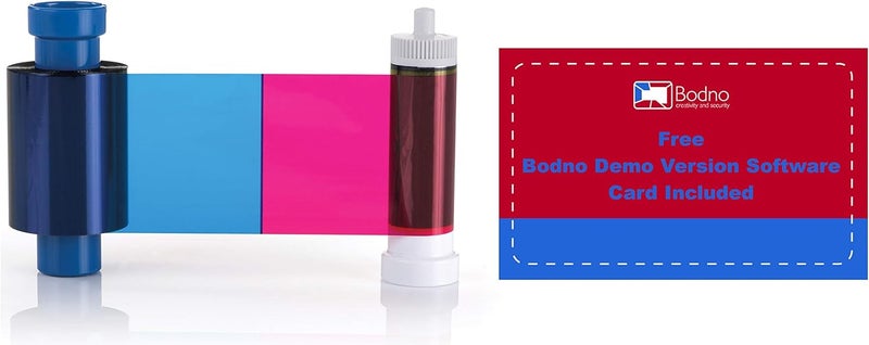 Bodno Magicard MA250YMCKOK Color Ribbon x 2  YMCKOK  250 Prints with Bodno Software Demo - Image 2