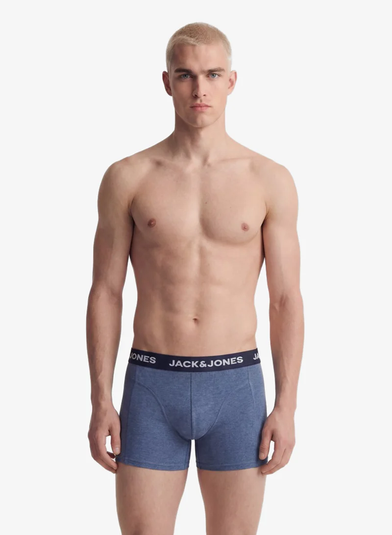 جاك اند جونز 3 Pack Logo Band Trunks