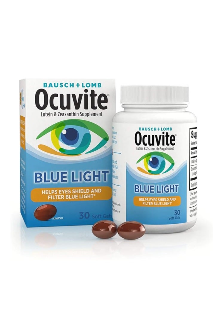 Bausch + Lomb Ocuvite Lutein 25mg Lutein & Zeaxanthin Supplement, 30 Softgels - Image 1