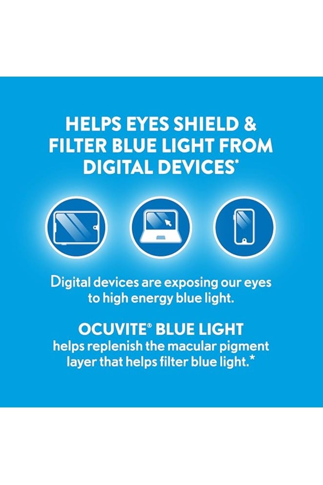 Bausch + Lomb Ocuvite Lutein 25mg Lutein & Zeaxanthin Supplement, 30 Softgels - Image 2