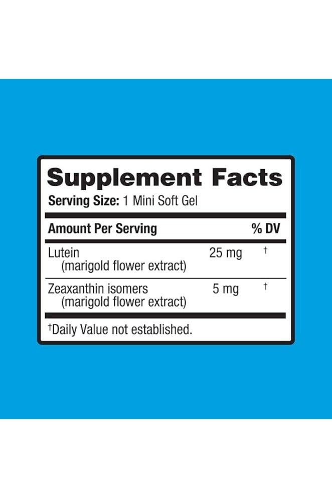Bausch + Lomb Ocuvite Lutein 25mg Lutein & Zeaxanthin Supplement, 30 Softgels - Image 5