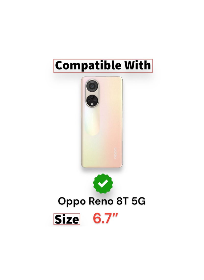 Generic - For Oppo Reno 8T (5G) HD Transparent Tpu Silicone Back Cover , Anti Yellowing And High Protective From Shocks Compatible For Oppo Reno 8T (5G) (6.7') (Transparent) - Image 1